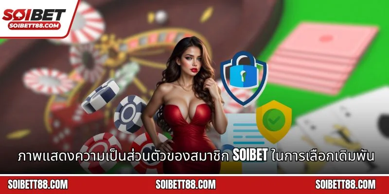 ภาพแสดงความเป็นส่วนตัวของสมาชิก Soibet ในการเลือกเดิมพัน
