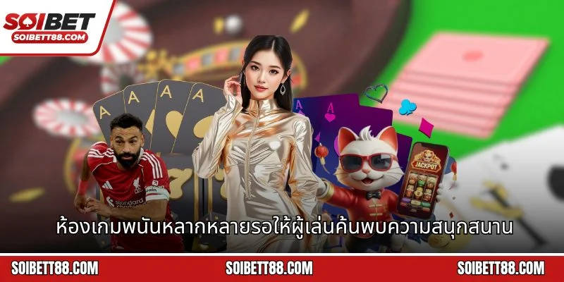 ห้องเกมพนันหลากหลายรอให้ผู้เล่นค้นพบความสนุกสนาน